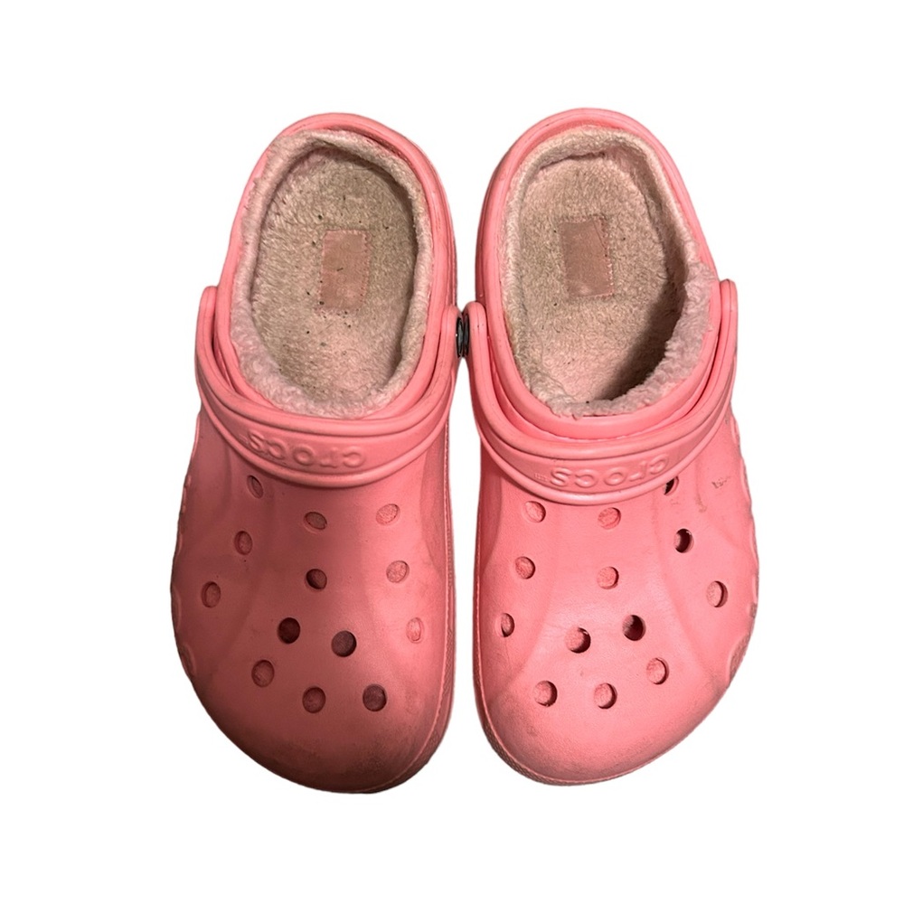 Fuzzy Pink Size 8 Crocs (WOMENS)